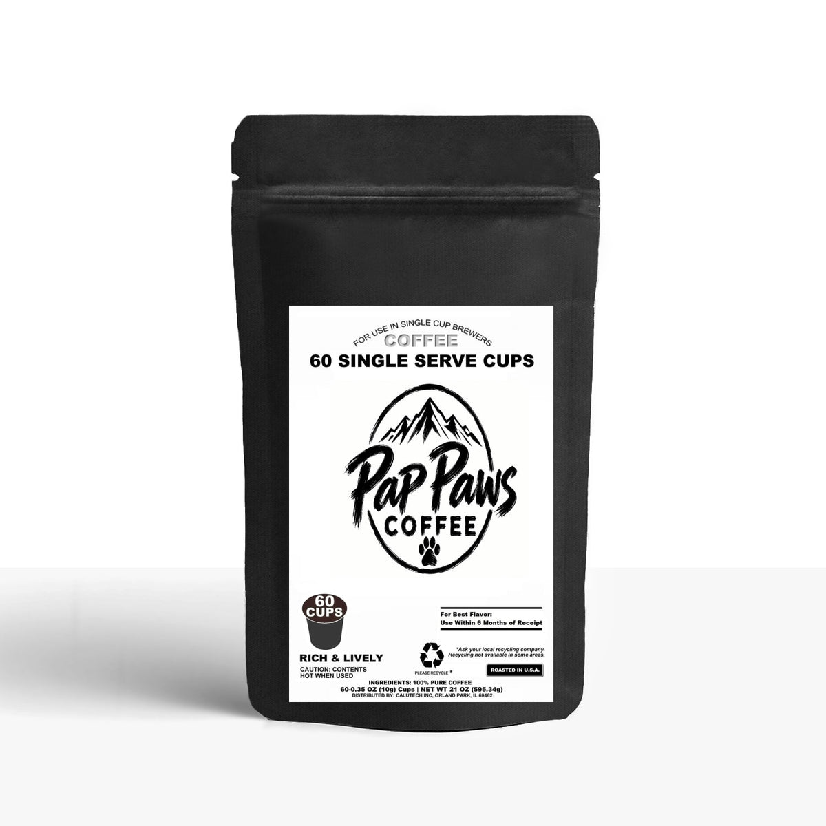 60 Pack Single Serve Coffee Capsules